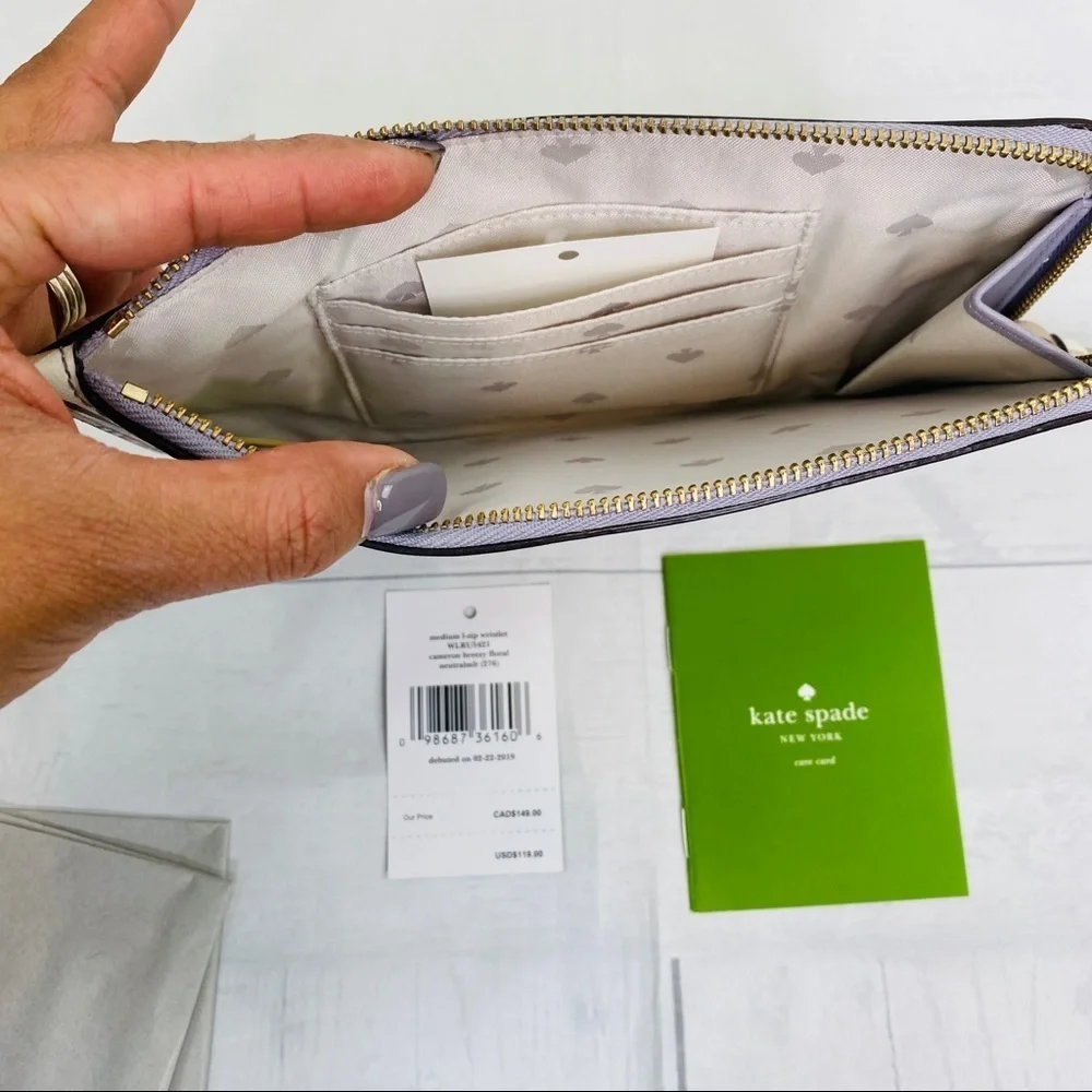 Kate ♠️Spade | Medium 1-ZIP Wristlet